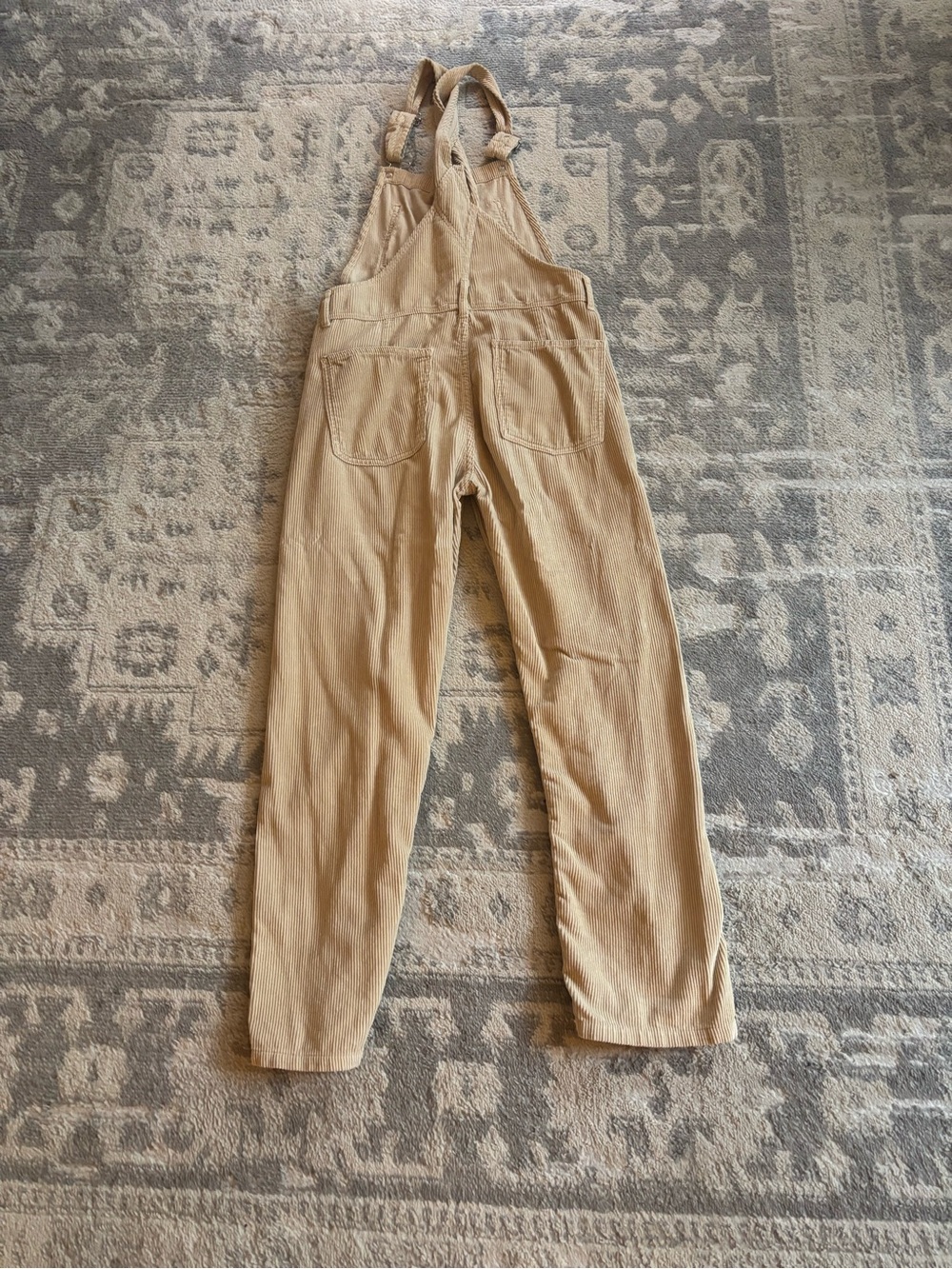 Free People We The Free Ziggy Corduroy Overalls Tan Beige size XS